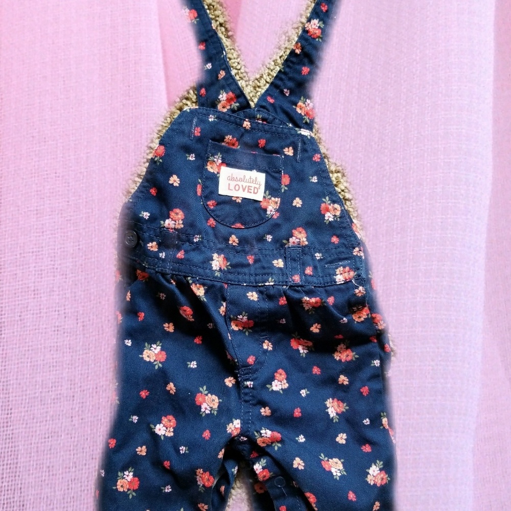 Baby girl overalls with shirt